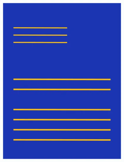 A4 colour letter design example