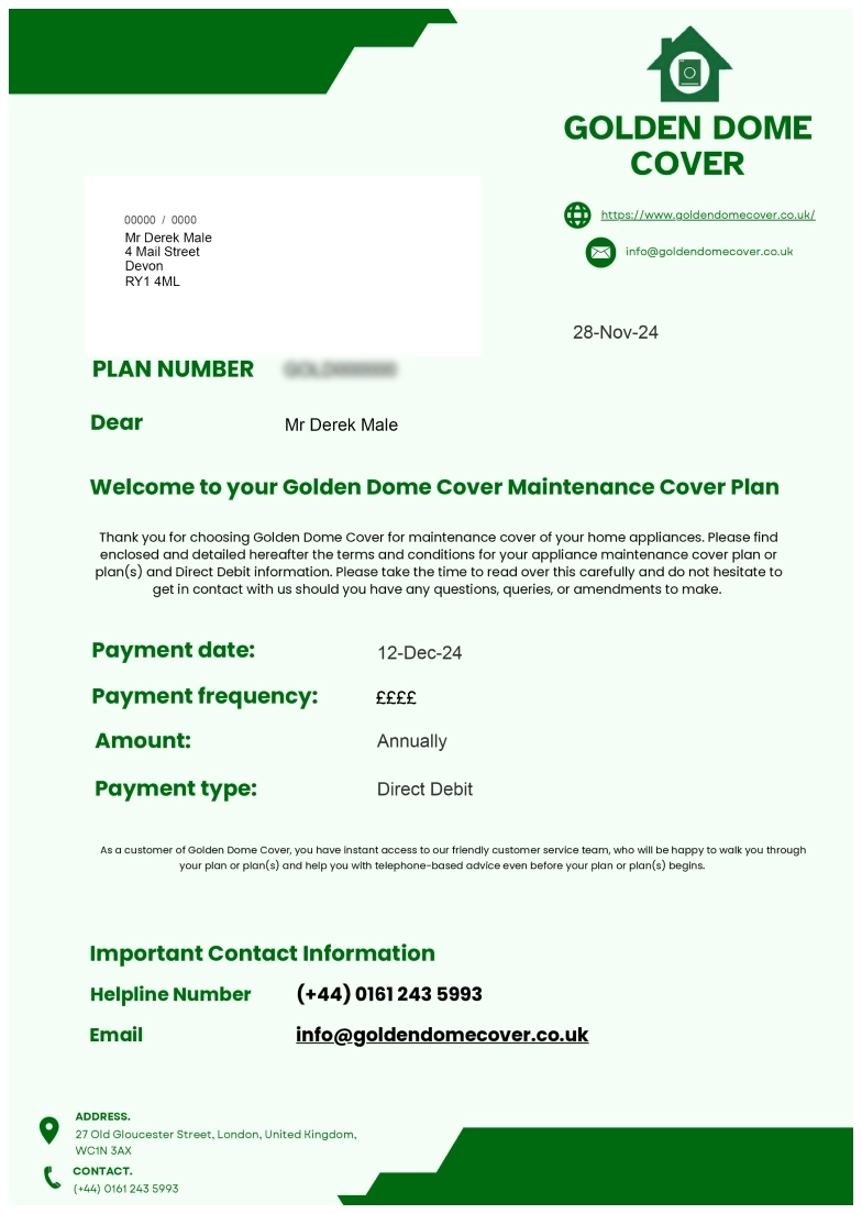 Special offer letter example