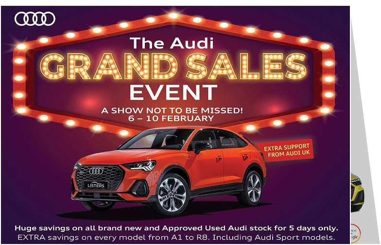 New store opening postcard example