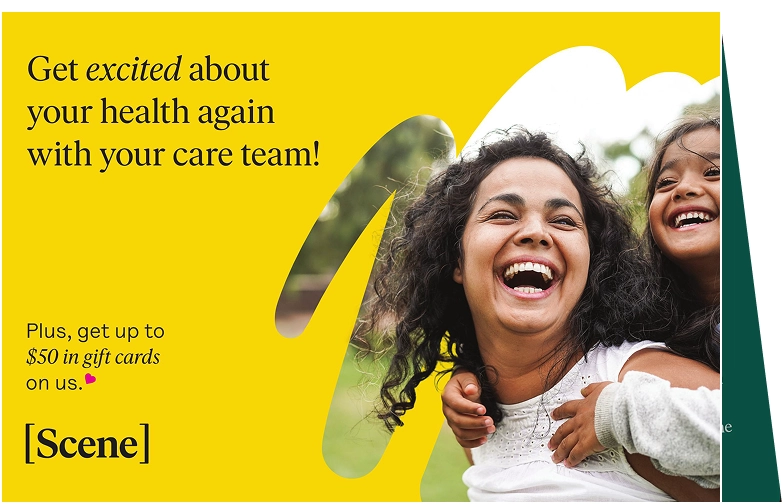 Seasonal campaign postcard example